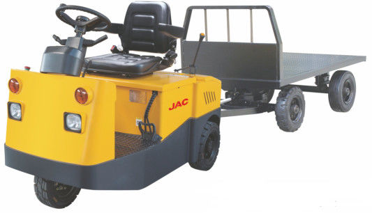 Stable Electric Tow Truck , Industrial Tow Tractors Platform Truck